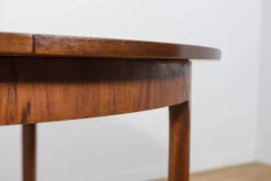 Table à manger ronde extensible en palissandre du milieu du siècle de McIntosh, Royaume-Uni, années 1960.