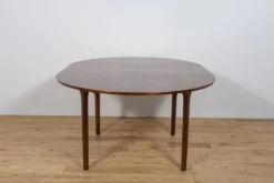 Table à manger ronde extensible en palissandre du milieu du siècle de McIntosh, Royaume-Uni, années 1960.