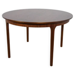 Table à manger ronde extensible en palissandre du milieu du siècle de McIntosh, Royaume-Uni, années 1960.