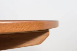 Table à manger ronde extensible en teck des années 1950, Royaume-Uni