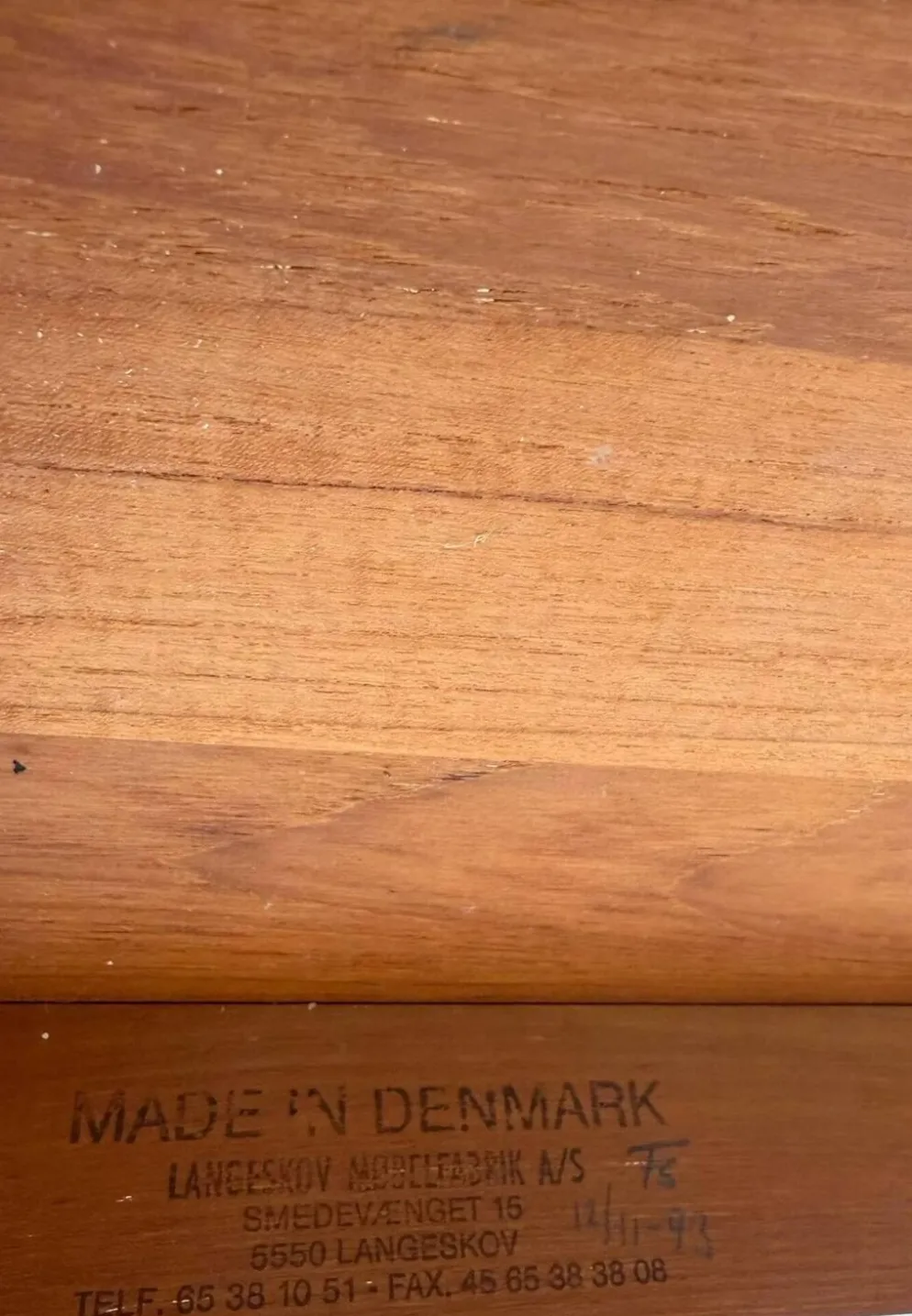 Table à manger ronde extensible en teck danois vintage des années 1970 par Langeskov Møbelfabrik