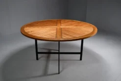 Table à manger ronde par Olle Pira. Années 1970, Suède.