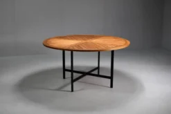 Table à manger ronde par Olle Pira. Années 1970, Suède.