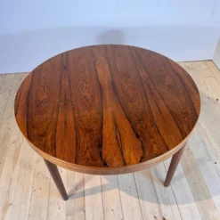 Table à manger rond Randers Møbelfabrik en palissandre, années 60