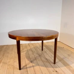 Table à manger rond Randers Møbelfabrik en palissandre, années 60