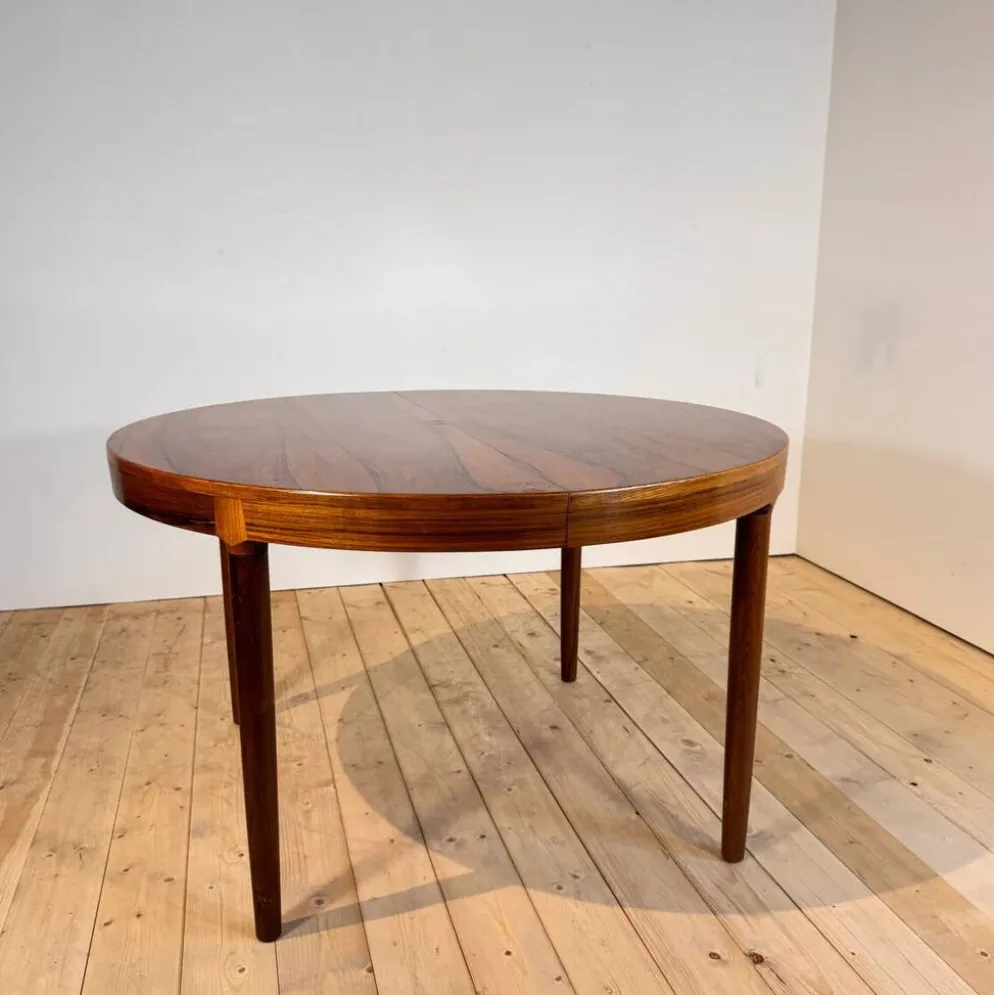 Table à manger rond Randers Møbelfabrik en palissandre, années 60