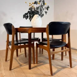 Table à manger rond Randers Møbelfabrik en palissandre, années 60