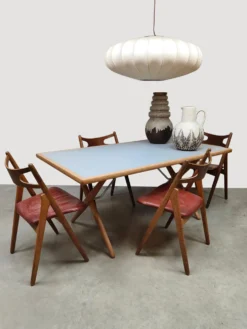 Table à manger sawhorse vintage Hans J. Wegner AT303 Andreas Tuck