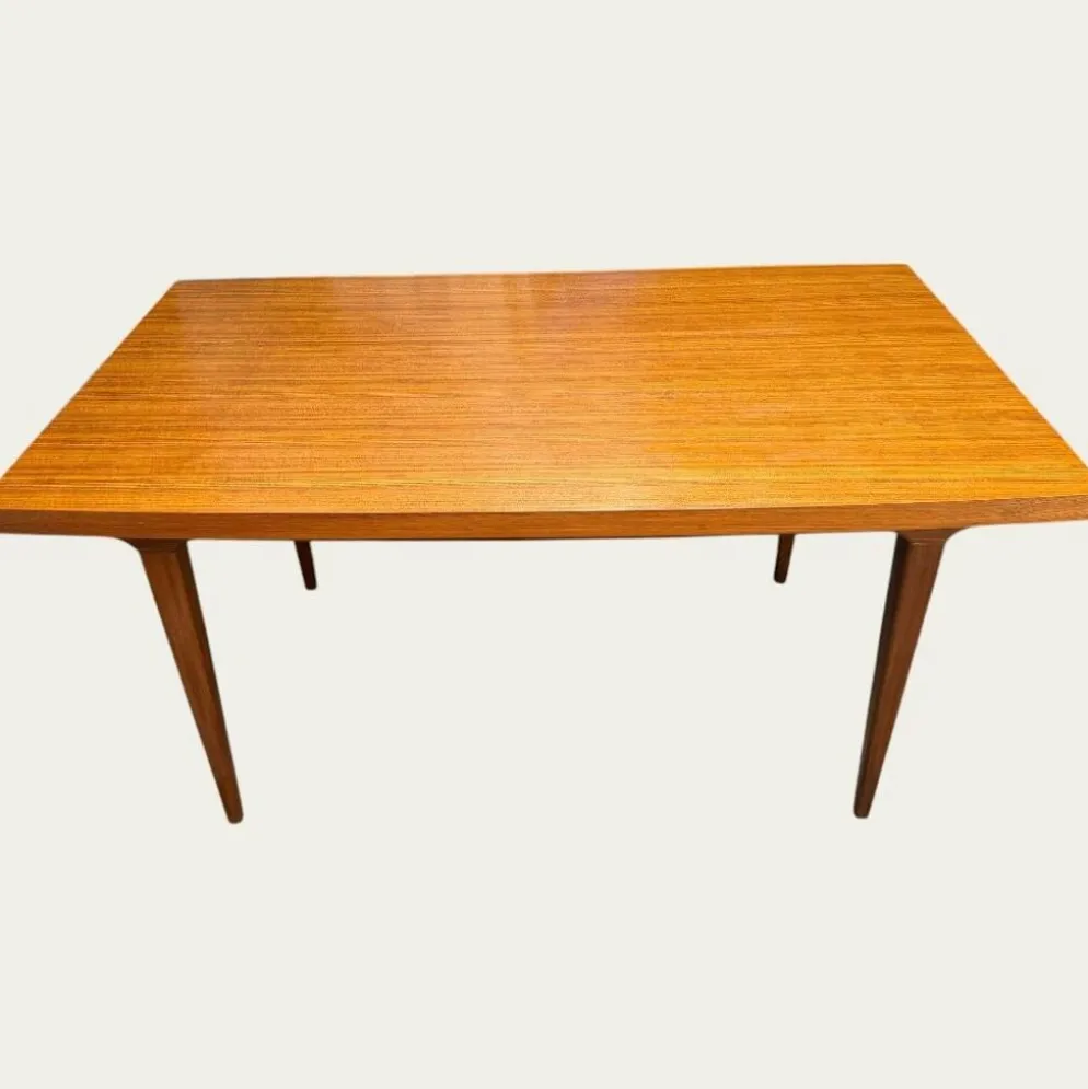 Table à manger scandinave extensible en Teck 1960