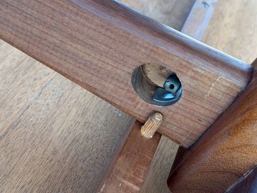 Table à manger scandinave extensible en Teck 1960