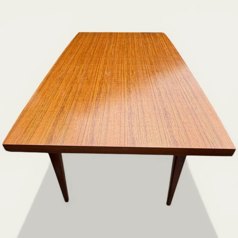 Table à manger scandinave extensible en Teck 1960