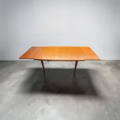 Table à manger scandinave extensible en Teck 1960
