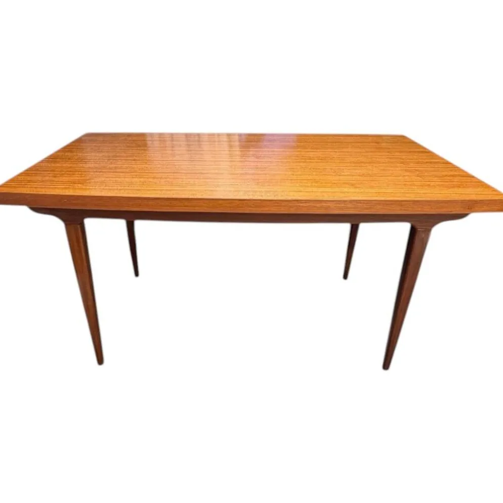 Table à manger scandinave extensible en Teck 1960