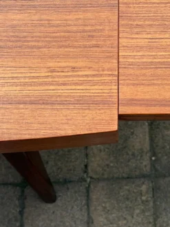 Table à manger scandinave extensible en Teck 1960
