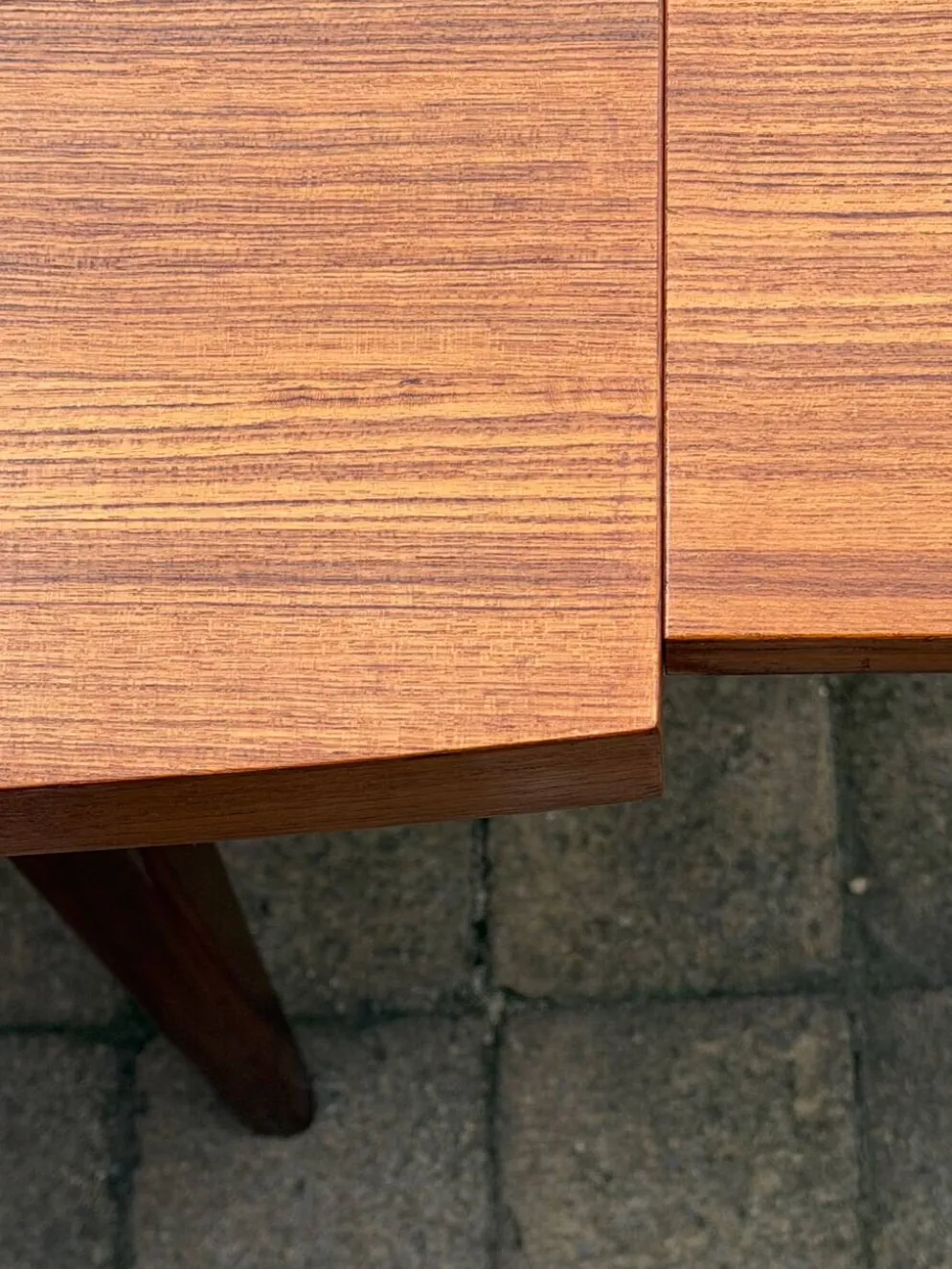 Table à manger scandinave extensible en Teck 1960
