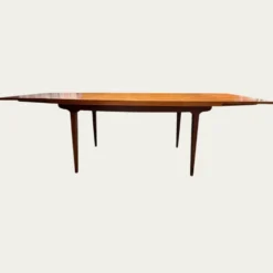 Table à manger scandinave extensible en Teck 1960