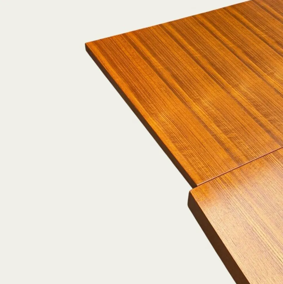 Table à manger scandinave extensible en Teck 1960