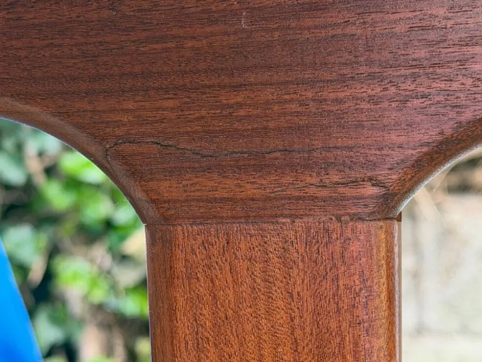 Table à manger scandinave extensible en Teck 1960