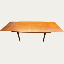 Table à manger scandinave extensible en Teck 1960