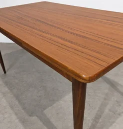 Table à manger scandinave vintage extensible en teck