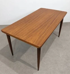 Table à manger scandinave vintage extensible en teck