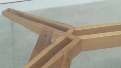 Table à manger sculpturale italienne
