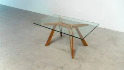 Table à manger sculpturale italienne