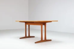 Table à manger Shaker C18 de Borge Mogensen en chêne, FDB Mobler, Danemark, 1947