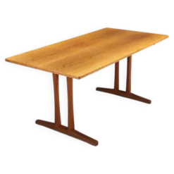 Table à manger Shaker C18 de Borge Mogensen en chêne, FDB Mobler, Danemark, 1947