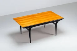 Table à manger T4 Alfred Hendrickx en hêtre Belform Belgique 1958