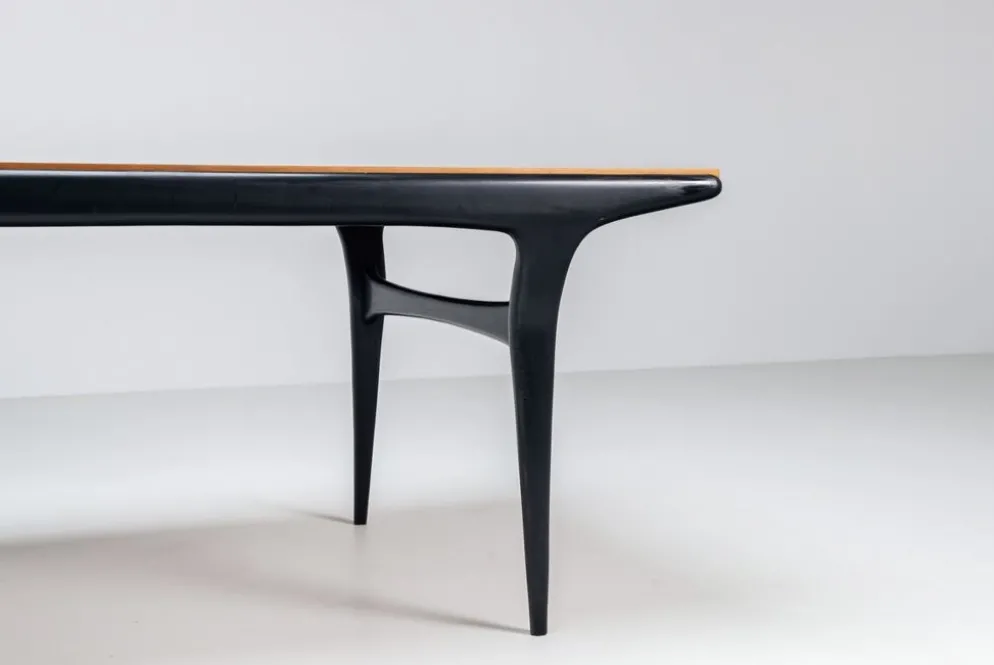 Table à manger T4 Alfred Hendrickx en hêtre Belform Belgique 1958