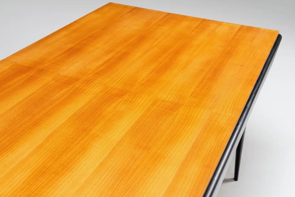 Table à manger T4 Alfred Hendrickx en hêtre Belform Belgique 1958