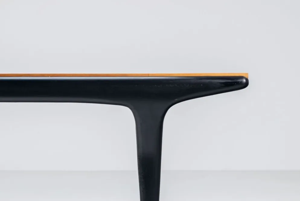 Table à manger T4 Alfred Hendrickx en hêtre Belform Belgique 1958