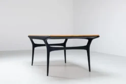 Table à manger T4 Alfred Hendrickx en hêtre Belform Belgique 1958