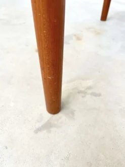 Table à manger teck rallonges intégrées — scandinave