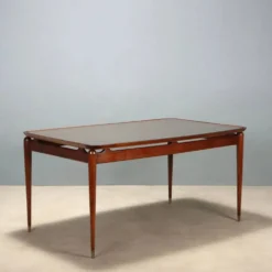 Table à manger vintage en teck, design italien, années 1950-1960