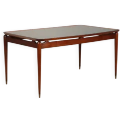 Table à manger vintage en teck, design italien, années 1950-1960