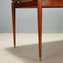 Table à manger vintage en teck, design italien, années 1950-1960