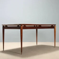 Table à manger vintage en teck, design italien, années 1950-1960