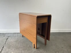 Table à manger vintage en teck à rabats Schreiber Mid-Century Modern, années 1960