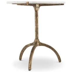 Table marbre et laiton