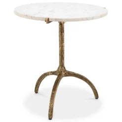 Table marbre et laiton