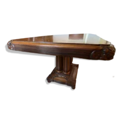 Table marqueterie et sculpture