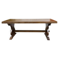 Table monastère en acajou des années 1970 - L=2m l=80cm H=75cm
