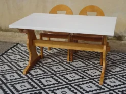 Table monastère en bois