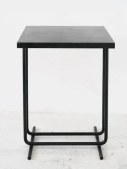 Table métal tubulaire art deco bauhaus moderniste table appoint ou bistrot
