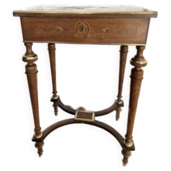 table à ouvrage coiffeuse marqueterie époque Napoléon III