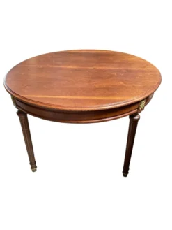 Table ovale de style Louis XVI – Bois et Bronzes dorés