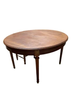 Table ovale de style Louis XVI – Bois et Bronzes dorés