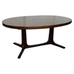 Table ovale extensible en placage d’orme